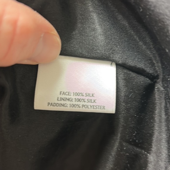 Eileen Fisher | Silk Embroidered Vest Black Quilted S - Picture 12 of 13